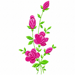 Flowers And Tree Embroidery Design 8 Flowers And Tree Embroidery Design 8